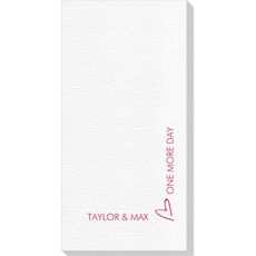 Corner Text with Mon Cherie Heart Design Deville Guest Towels