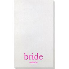 Big Word Bride Bamboo Luxe Guest Towels