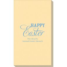 Happy Easter Linen Like Guest Towels