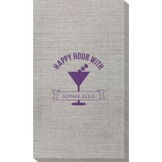 Happy Hour Martini Bamboo Luxe Guest Towels