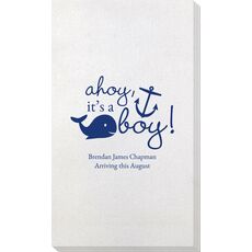 Ahoy It's A Boy Bamboo Luxe Guest Towels