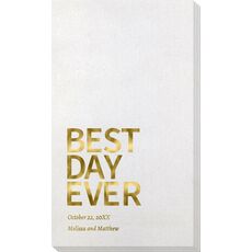Bold Best Day Ever Bamboo Luxe Guest Towels