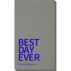 Bold Best Day Ever Linen Like Guest Towels