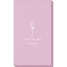 Bubbly Champagne Linen Like Guest Towels