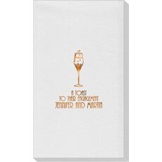 Bubbly Champagne Linen Like Guest Towels