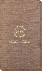 50th Wreath Bamboo Luxe Guest Towels