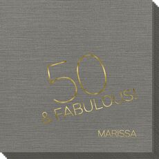 50 & Fabulous Bamboo Luxe Napkins