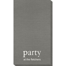 Big Word Party Bamboo Luxe Guest Towels