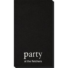 Big Word Party Linen Like Guest Towels
