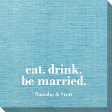 Eat Drink Be Married Bamboo Luxe Napkins