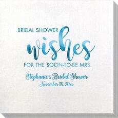 Bridal Shower Wishes Bamboo Luxe Napkins
