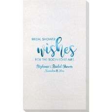 Bridal Shower Wishes Bamboo Luxe Guest Towels