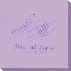 Happily Ever After Linen Like Napkins