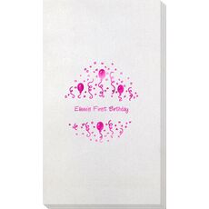 Balloons and Streamers Bamboo Luxe Guest Towels