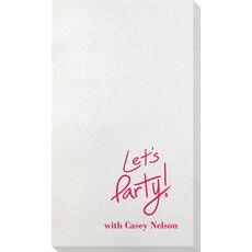 Fun Let's Party Bamboo Luxe Guest Towels