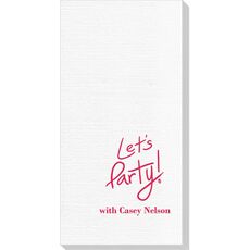 Fun Let's Party Deville Guest Towels