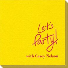 Fun Let's Party Linen Like Napkins