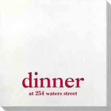Big Word Dinner Bamboo Luxe Napkins