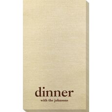 Big Word Dinner Bamboo Luxe Guest Towels