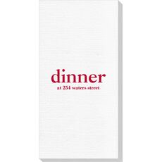 Big Word Dinner Deville Guest Towels