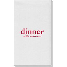 Big Word Dinner Linen Like Guest Towels