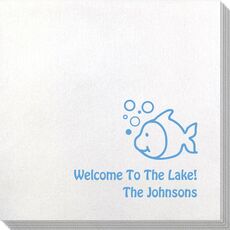 Happy Little Fish Bamboo Luxe Napkins