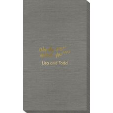Fun Who Invited You Bamboo Luxe Guest Towels