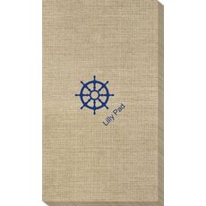 Nautical Wheel Bamboo Luxe Guest Towels