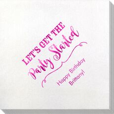 Let's Get the Party Started Bamboo Luxe Napkins