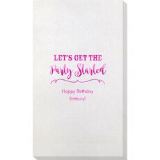 Let's Get the Party Started Bamboo Luxe Guest Towels