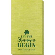 Let The Shenanigans Begin Bamboo Luxe Guest Towels