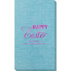 Happy Easter Bamboo Luxe Guest Towels