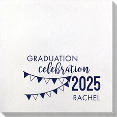 Celebration Pennants Graduation Bamboo Luxe Napkins