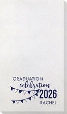 Celebration Pennants Graduation Bamboo Luxe Guest Towels