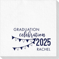 Celebration Pennants Graduation Deville Napkins