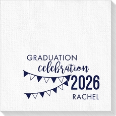 Celebration Pennants Graduation Deville Napkins