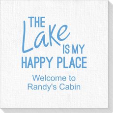 The Lake is My Happy Place Deville Napkins