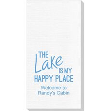 The Lake is My Happy Place Deville Guest Towels