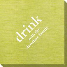 Big Word Drink Bamboo Luxe Napkins