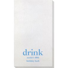 Big Word Drink Bamboo Luxe Guest Towels