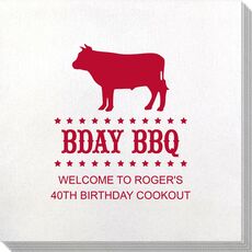 BBQ Cow Bamboo Luxe Napkins