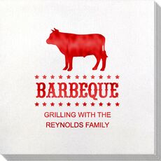 BBQ Cow Bamboo Luxe Napkins