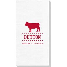 BBQ Cow Deville Guest Towels