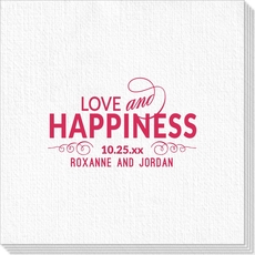 Love and Happiness Scroll Deville Napkins