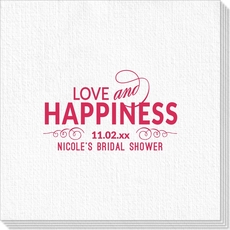 Love and Happiness Scroll Deville Napkins