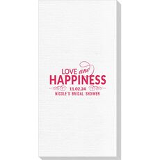 Love and Happiness Scroll Deville Guest Towels