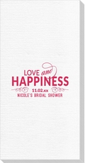 Love and Happiness Scroll Deville Guest Towels