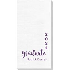 Graduate and Year Graduation Deville Guest Towels