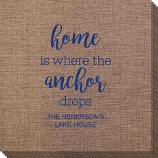 Home is Where the Anchor Drops Bamboo Luxe Napkins