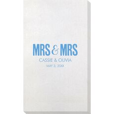 Bold Mrs & Mrs Bamboo Luxe Guest Towels